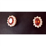 Boucles d'oreilles rubis