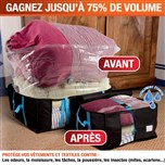 Lot de 2 coffres de rangement sous vide
