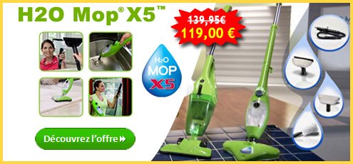 H2O Mop X5 (frais de port offerts)